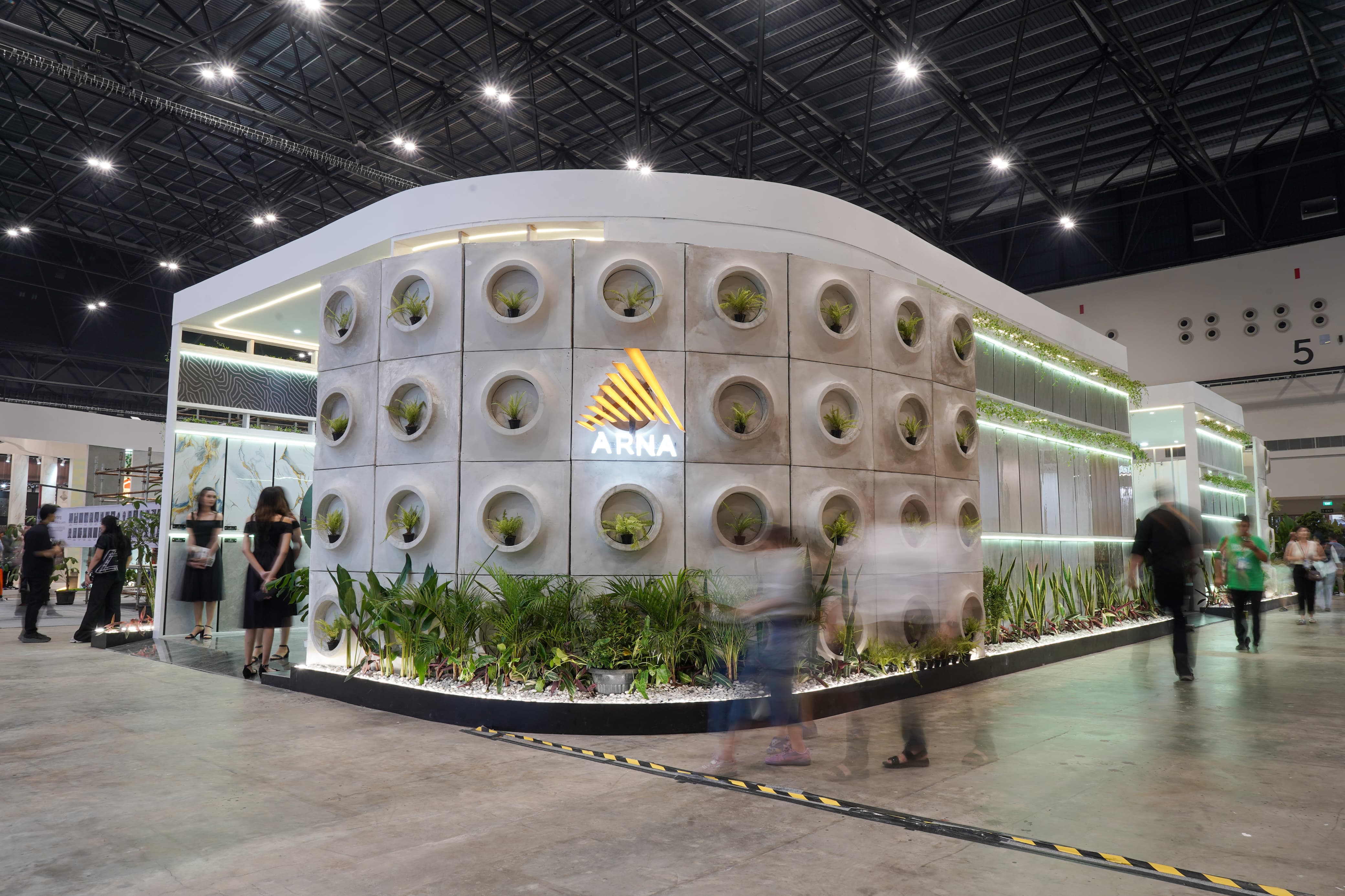 Arwana Ceramics participates in KERAMIKA Indonesia 2026 with ARNA and UNO booths.